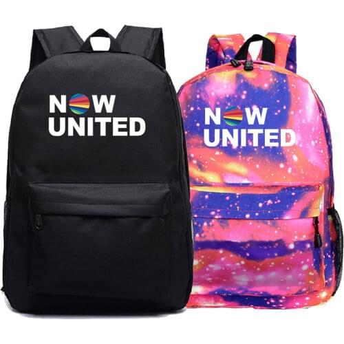 Now United Printed Backpack Students School Backpacks UN Team Schoolbags for Teens Girls Women Travel Bag Child Bookbag Rucksack