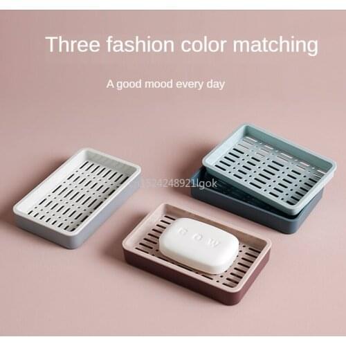 High-end Soap Box Drain Household Large Soap Box Double-layer Nordic Bathroom Creative Cute Soap Box Holder