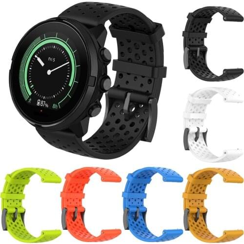 Soft Silicone Replacement Watch Band Wrist Strap Bracelet For Suunto 9/Baro Suunto Spartan Sport Wrist HR Baro Smartwatch