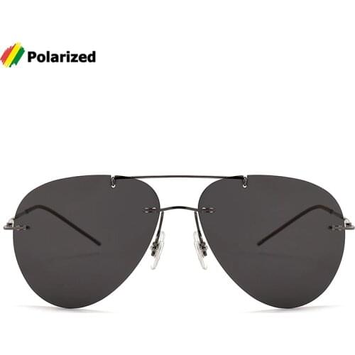 JackJad Ultralight Titanium Polarized Pilot Style Double Beam Sunglasses Men Driving Brand Design Sun Glasses Oculos De Sol 8028