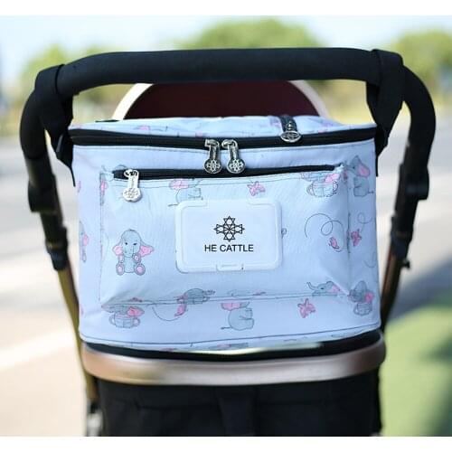 Diaper Bag Cartoon Baby Stroller Organizer Nappy Diaper Bags Carriage Buggy Pram Cart Basket Hook Stroller Accessories Car hook