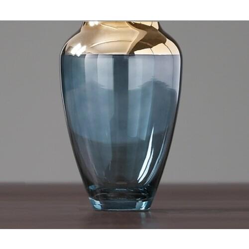 Glass vase decoration modern simple transparent creative flower arrangement living room home furnishings