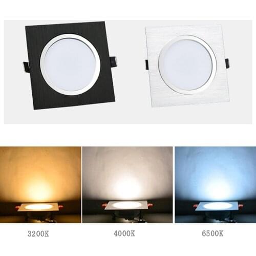 AC220V 5W 10W led embedded ceiling square downlight 5W 10W is suitable for kitchen / home / Office / living room indoor lighting