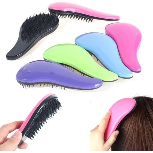 1PCS Detangling Hair Brush Combs Salon Gentle Anti-static Brush Tangle Wet Dry Bristles Handle Tangle Curly Brush
