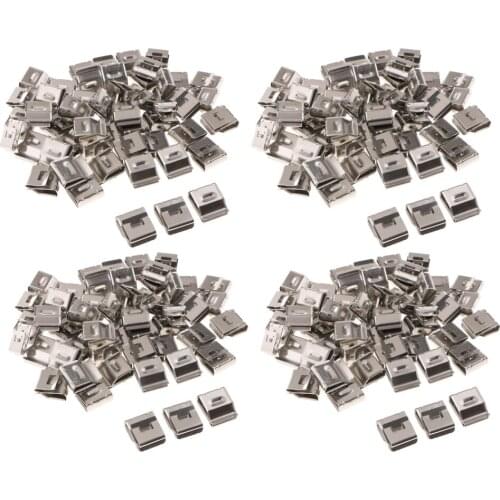 200pc Classic PV Stainless Steel Wire Solar Cable Fastener Clips Management