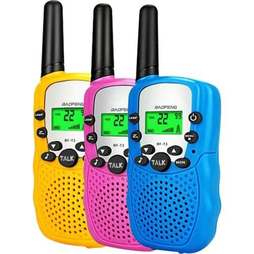 3Pcs Walkie Talkie Kids Walkie-talkies Two Way Radio Talky Radio Station Childrens Walkie Talkie Toy Christmas Birthdays Gift