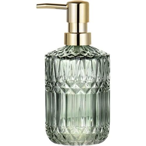 400Ml Soap Dispenser Chic Glass Refill Empty Bottle Home Hotel Bathroom Conditioner Hand Soap Shampoo Bottle