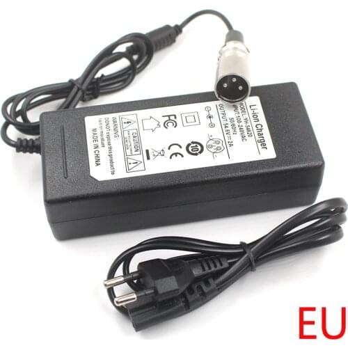 54.6V2A electric bike lithium battery charger for 48V lithium battery pack connector XLR 5521 GX12 GX16 Fast deliver