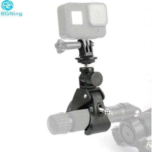 Dia 17-35MM 1/4 Camera DV DSLR Bike Bicycle Motorcycle Handlebar Clamp Clip Bracket Tripod Adapter for Gopro Hero 9 8 7 6 Camera