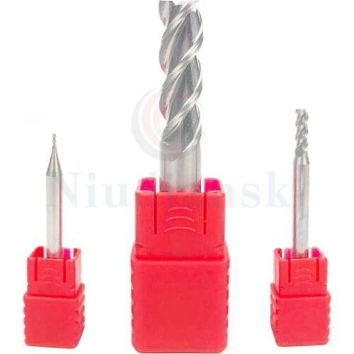 1pc HRC55 3-blade round nose milling cutter Tungsten steel milling cutter for high-gloss mirror aluminum CNC lathe milling tools