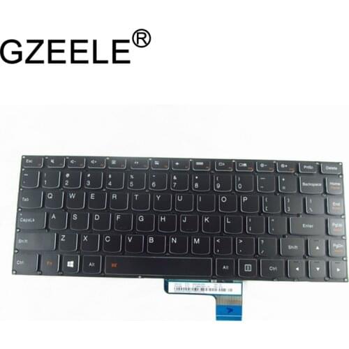 GZEELE new English Keyboard for LENOVO IDEAPAD YOGA 700-14 700-14ISK Yoga 2 13 Keyboard Black US BACKLIT