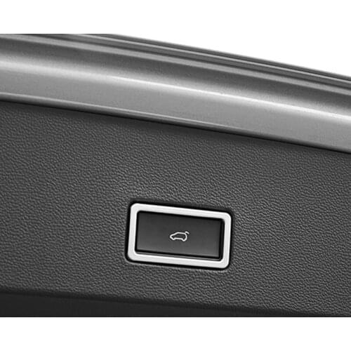 Switch button of the car trunk is decorated with bright frame For Volkswagen T-ROC T ROC 2018 Car accessories