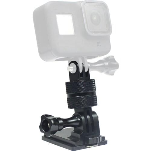 BGNing 360 Degree Swivel Rotating Tripod Mount+Helmet Aluminum Fixed Mount+ Screw for GOPRO SJ/XiaomYi/GitUp Camera F13156-A