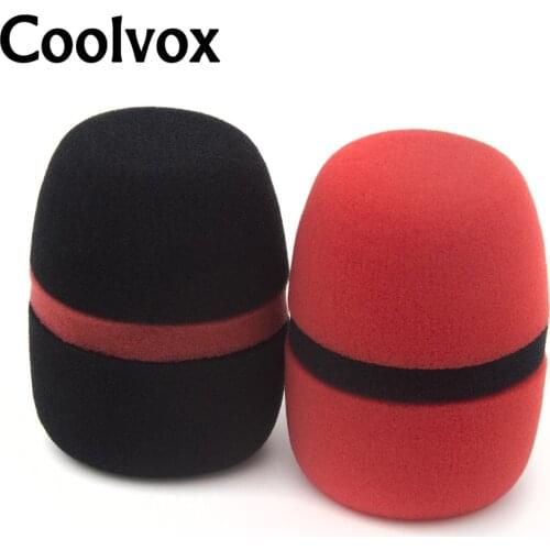 2pcs Flat Multi Color Foam Wireless Wired Microphone Sponge Cover Soft Foam Microphone Foam Windscreen for Shure Microphone