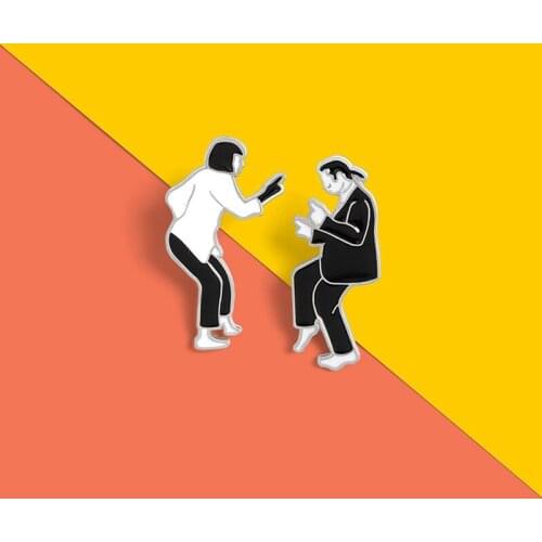 Classical Movie Enamel Pins Set Swing Dance Figure Brooches Shirt Collar Bag Lapel Pin Badge Jewelry Gift for Friends Wholesale