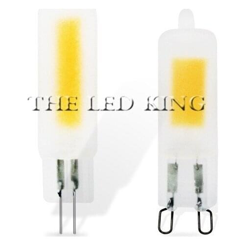 New 9w G9 Led Lamp Dimmable 110V 220V COB Lamp Glass Body Ultra Bright LED Source light Replace Old Halogen bulb free shipping