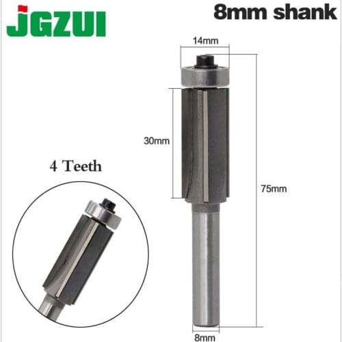 8-handle 4-edge trimming cutter with bearing trimming cutter woodworking milling cutter trimming machine cutting head engraving