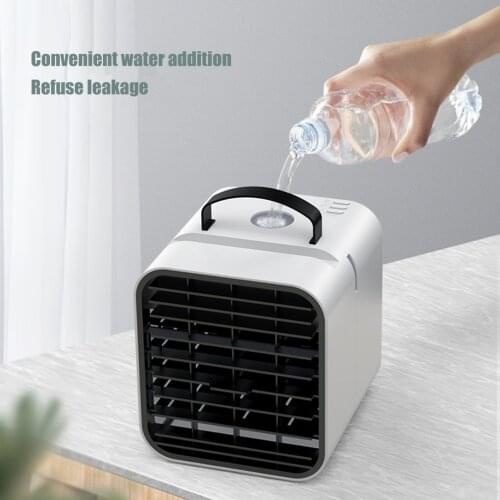 Refrigeration Fan Water-cooled Small Portable Silent Cooling Household Desk Air Conditioner Light Desktop Air Cooling Fan