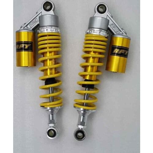 360MM 8mm spring Motorcyc Shock Absorbers for Honda CB1300 CB1000 XL175 Yamaha Suzuki Kawasaki Z1300 ZRX1200 ZRX1100 Black Gold