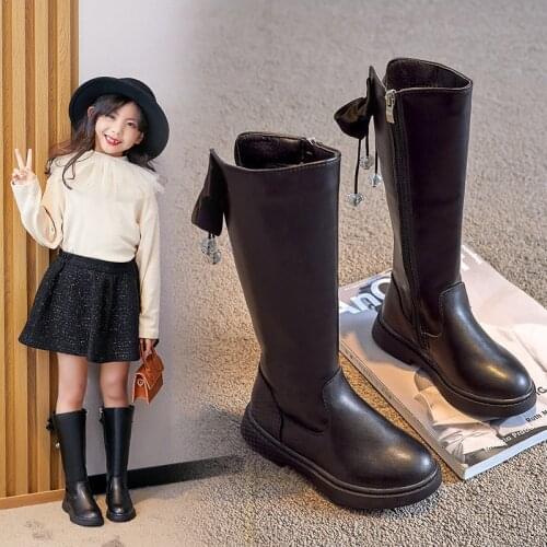 Girls Boots New Autumn Winter Children Fashion High Boots Girls Princess Socks Boots Over The Knee Snow Boots Shoes