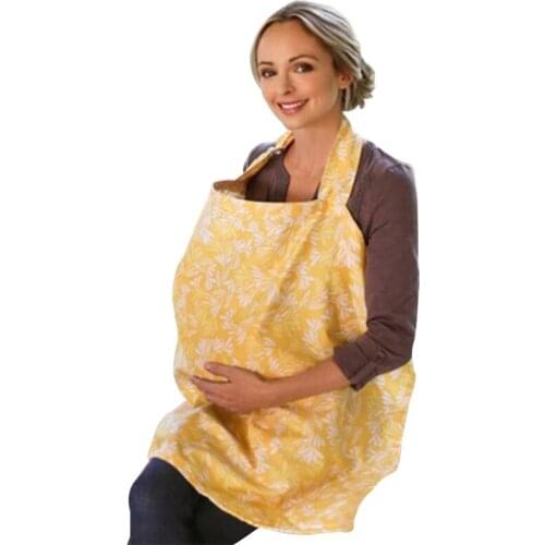 090A Mother Breastfeeding Shawl Anti Glare Breast Feeding Baby Nursing Cover Breathable Soft Cotton Car Seat Stroller Blanket