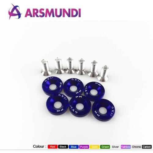 M8 JDM Fender Washers washers and bolt For Honda Civic Integra 1set=6pcs