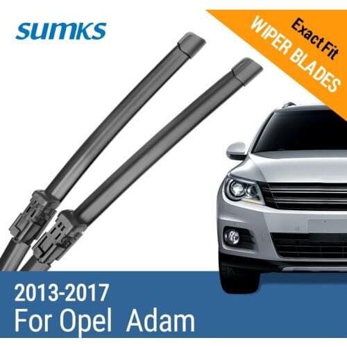 SUMKS Wiper Blades for Opel Adam 26"&16" Fit Push Button Arms 2013 2014 2015 2016 2017