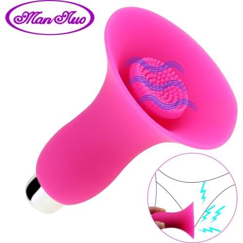 Silicone Clitoral Stimulator With Brush Breast Massager Vibrator Flirting Foreplay Sex Toy for Women Adult Product Sexo