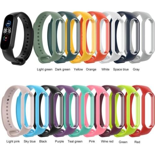 Wristband Bracelet Replacement For Xiaomi Mi Band 5 4 3 Silicone Wristband Bracelet Watchband For Mi Band 5 4 3 Wrist Strap HOT