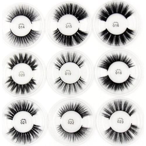 SOQOZ Eyelashes 3D Silk Lashes Natural Long Fluffy Mink False Eyelashes Faux Cruelty Free Dramatic Eyelashes Makeup