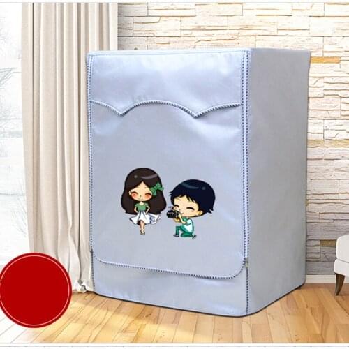 SRYSJS Waterproof Sunscreen Washing Machine Dryer Cover Zipper Design Cover For Washing Machine