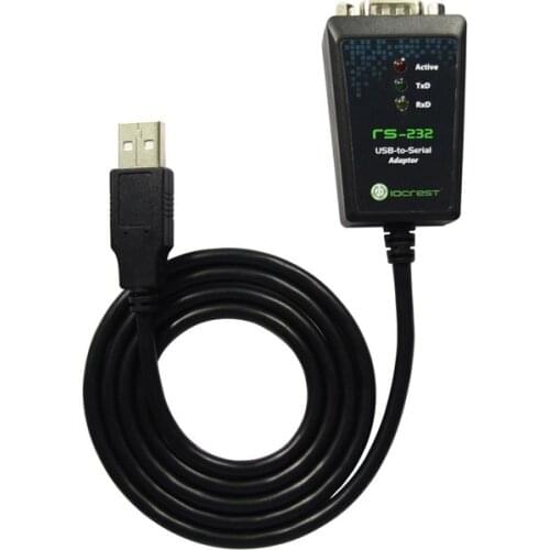 High Quality USB 2.0 to Serial RS-232 DB9 9Pin Adapter Converter Cable FTDI Chipset Length 1M USB TO RS232 SUPPORT WIN10