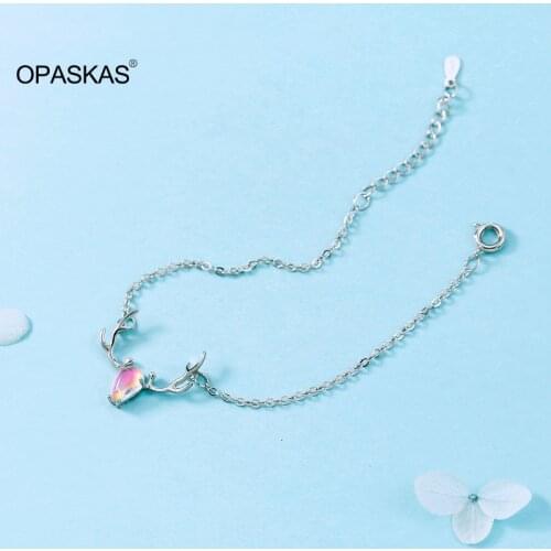 Females Antler Bracelet Copper Plating Process Beatiful Cute Pendant Gifts for Girls PT