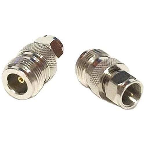 1pc NEW N Female Jack to F Male Plug RF Coax Adapter Convertor Straight Nickelplated wholesale