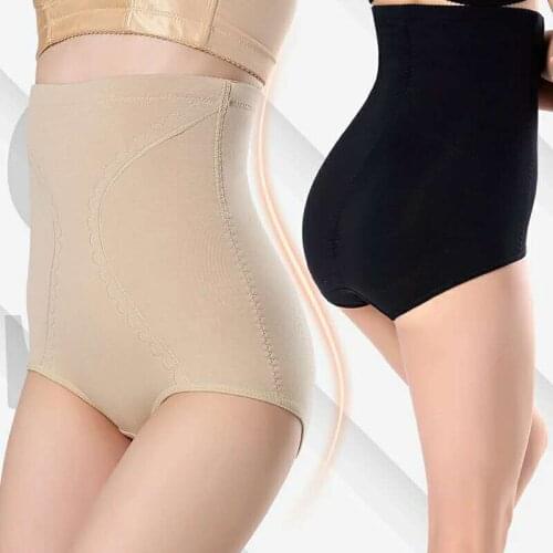 100% cotton Women High Waist Shaping Panties Breathable Body Shaper Slimming Tummy Underwear panty shapers health lose weight