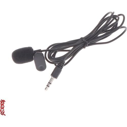 2m 3.5 mm Stereo Jack Mini Car Microphone Wired Handsfree External Mic For PC Car DVD GPS Player Radio Audio Microphone
