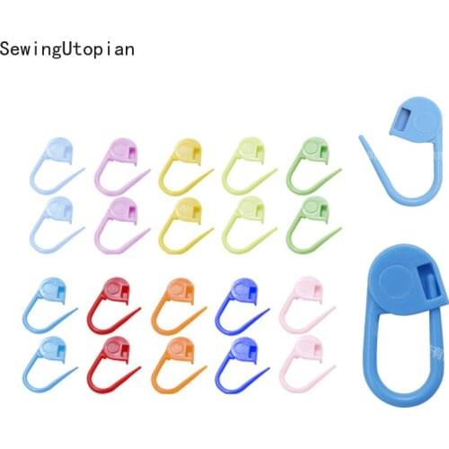 200PCS Locking Stitch Markers Colorful Plastic Knitting Crochet Locking Markers Crochet Needle Clip Hook Knitting Tools Needles