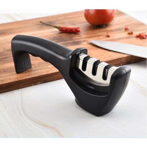 Knife Sharpener 3 Stages Professional Kitchen Sharpening Stone Grinder knives Whetstone Tungsten Diamond Ceramic Sharpener Tool