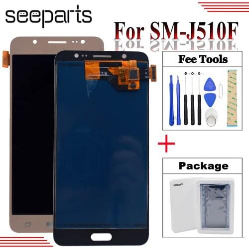 For SAMSUNG GALAXY J5 2016 J510 J510F SM-J510F LCD Display Touch Screen Digitizer Assembly Replacement For 5.2" SAMSUNG J510 LCD