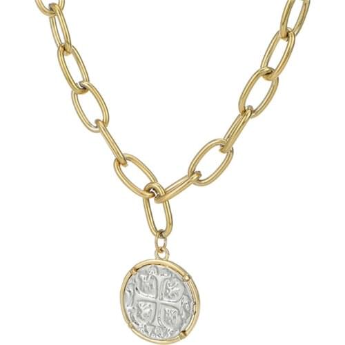 Geometry Pendant Necklaces Stainless Steel Chokers Minimalism Clavicle Chain Exquisite Collar Women fashion Party Jewelry Gifts