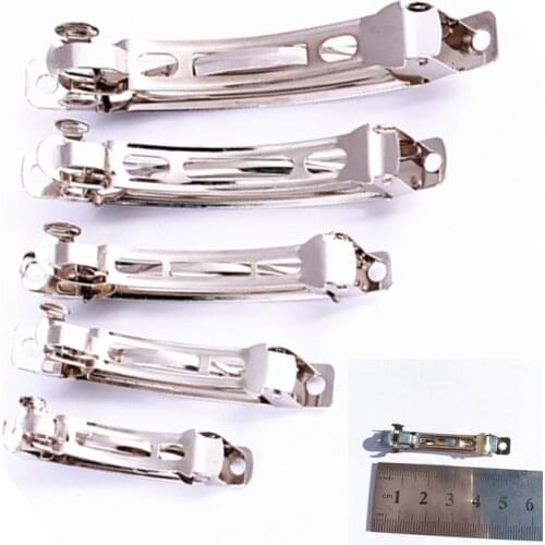 Han edition of bowknot Diy pet hairpin accessories cm three automatic steel clamp spring clip dog clip 100pcs