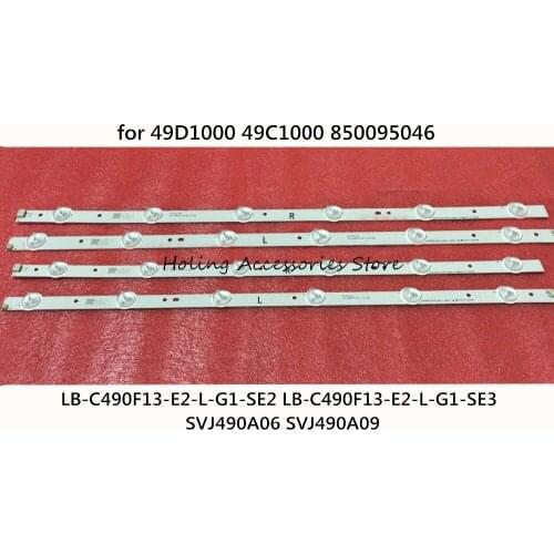 Kit 10 PCS LED backlight strip for 49D1000 49C1000 850095046 LB-C490F13-E2-L-G1-SE2 LB-C490F13-E2-L-G1-SE3 SVJ490A06 SVJ490A09