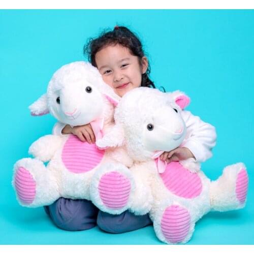 45cm Beautiful lovely doll baby sheep plush toys baby comfort toys childrens festival gift birthday gift