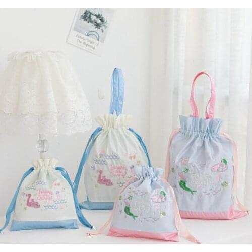 1PC Super Quality Sweet Rainbow Mermaid Storage Bag Kawaii Animal Plush Cartoon Christmas Gift Stuffed Mermaid Toys For Girl