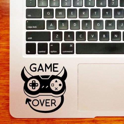 PSP Game Over Trackpad Laptop Sticker for Macbook Decal Pro 16" Air Retina 11 12 13 15 inch Mac Book 14" Notebook Skin Stickers