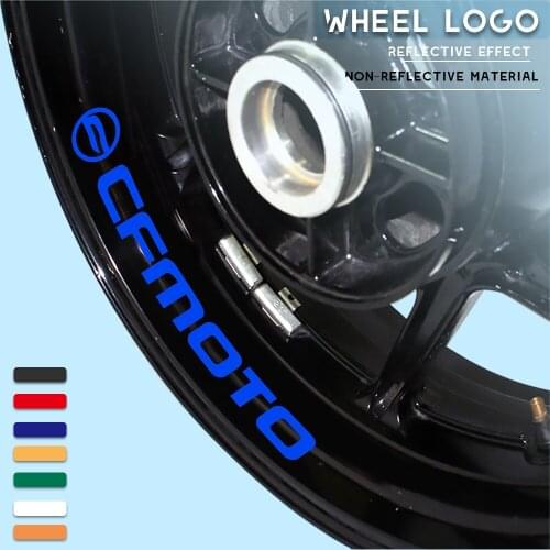 New Motorcycle Modified Wheel Sticker Waterproof Reflective Wheel Decal Color Wheel Side Strip for CFMOTO