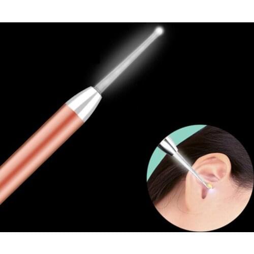 LED FlashLight Earpick Baby Ear Cleaner Penlight Spoon Cleaning Ear Curette New