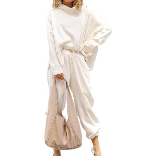 BAMBOOBOY New Women Fashion Loose Tops Pants Casual Two Piece Set FD026