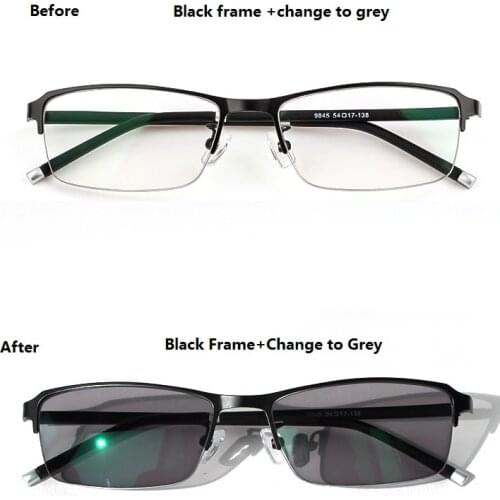 CHASHMA TR90 Photochromic Men glasses Chameleon transition UV eyeglasses male mens frame custom prescription myopia Minus