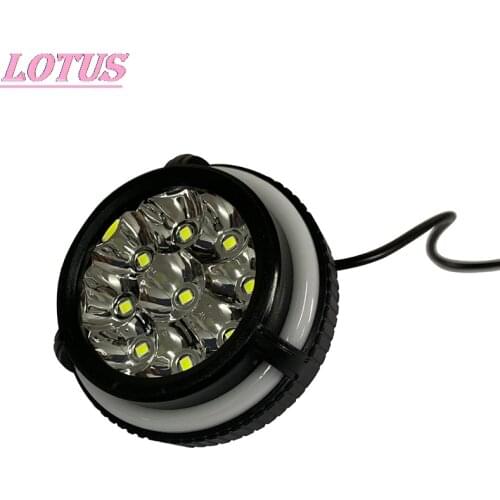 2PCS Set Motorcycle Headlight Fog Driving Lights Front Head Lamp 9 LED 12V hotsale